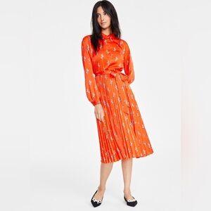 Orange Zebra Print Midi Dress – NWT